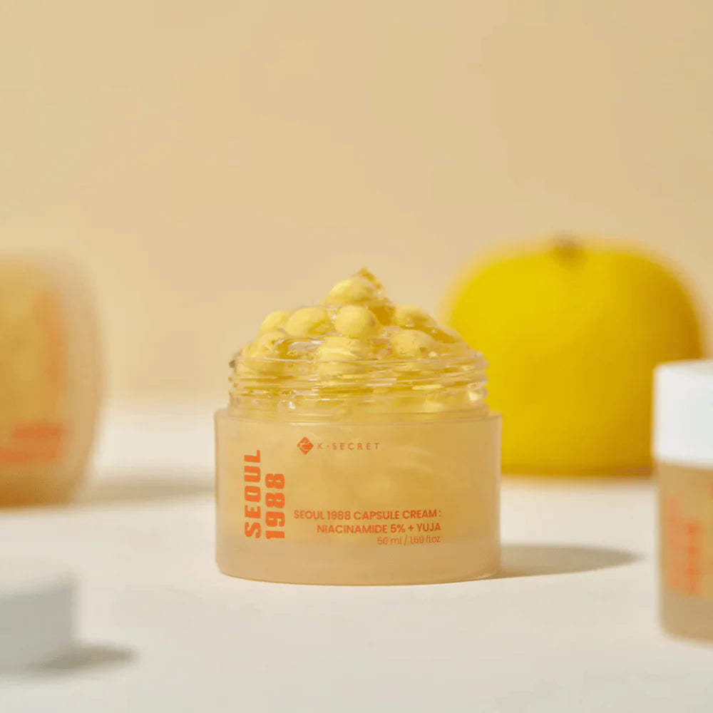 💛 KSECRET – Seoul 1988 Capsule Cream: Niacinamide 5% + Yuja