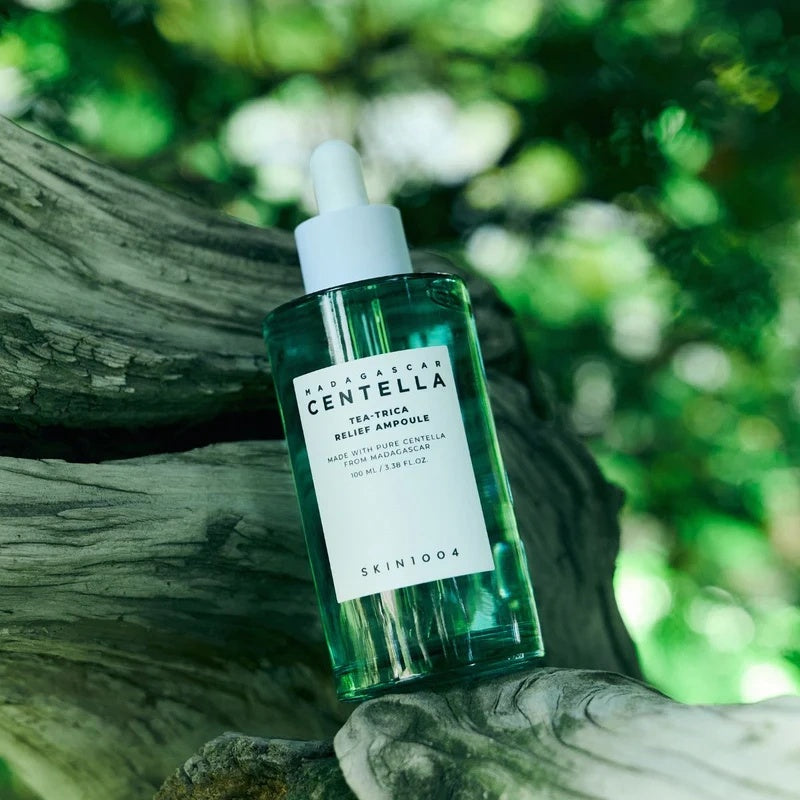 SKIN1004 Centella Tea-Trica Relief Ampoule | Suero Calmante Antiacne  K-Beauty (100ml)