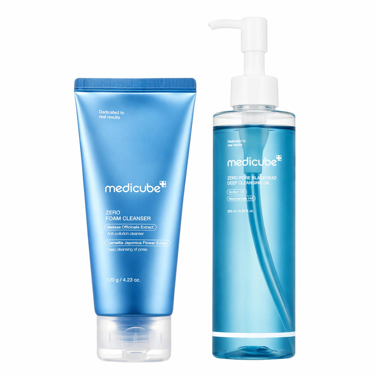 Medicube Doble Limpieza Facial – Aceite Limpiador + Zero Foam Cleanser 120 g, Limpieza Profunda de Poros, Elimina Maquillaje y Sebo, Ideal para Piel Mixta y Grasa