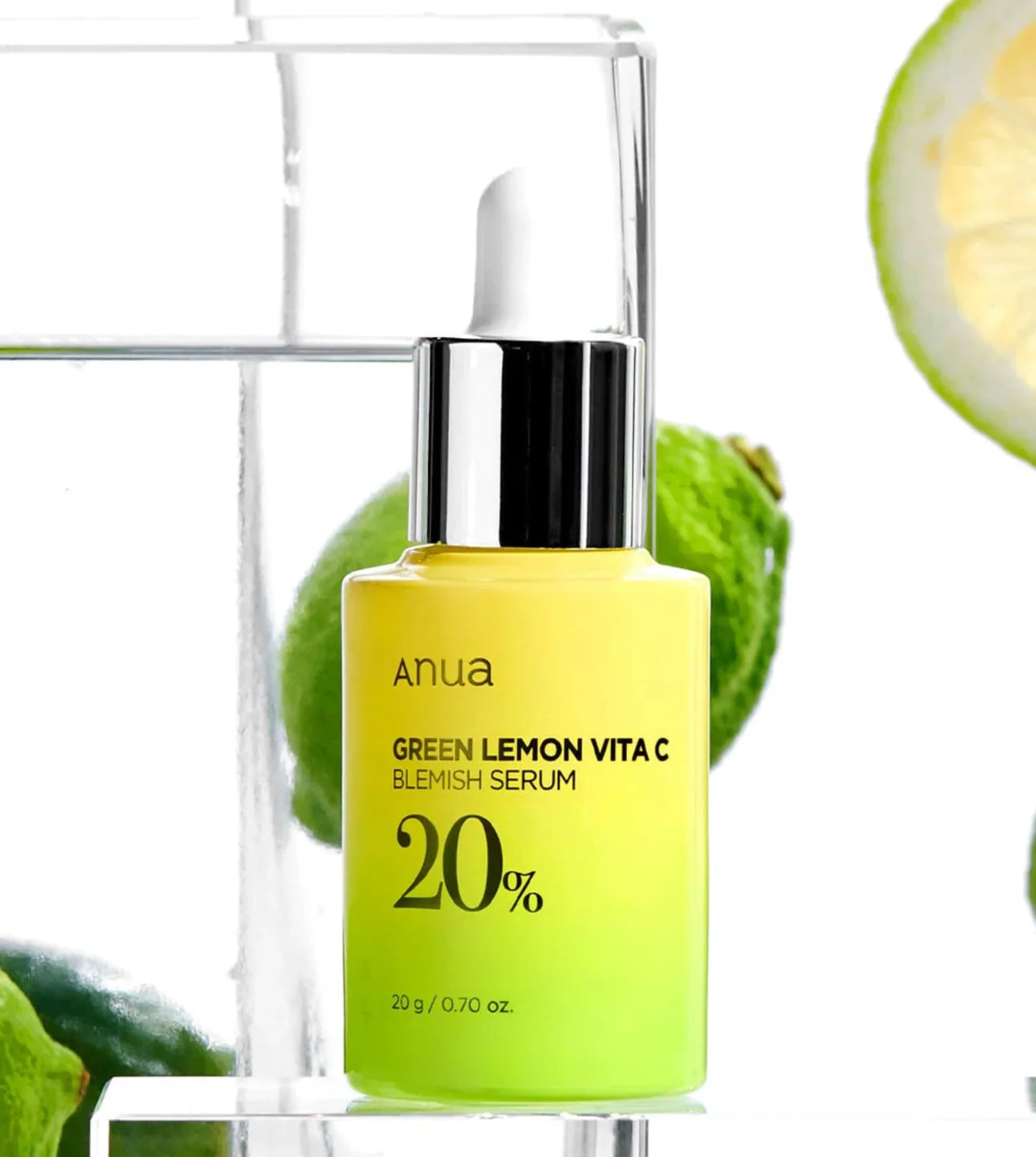 Anua Green Lemon Sérum con Vitamina C, Vitamina E, Ácido Hialurónico y Ferúlico – Iluminador Antioxidante 20ml