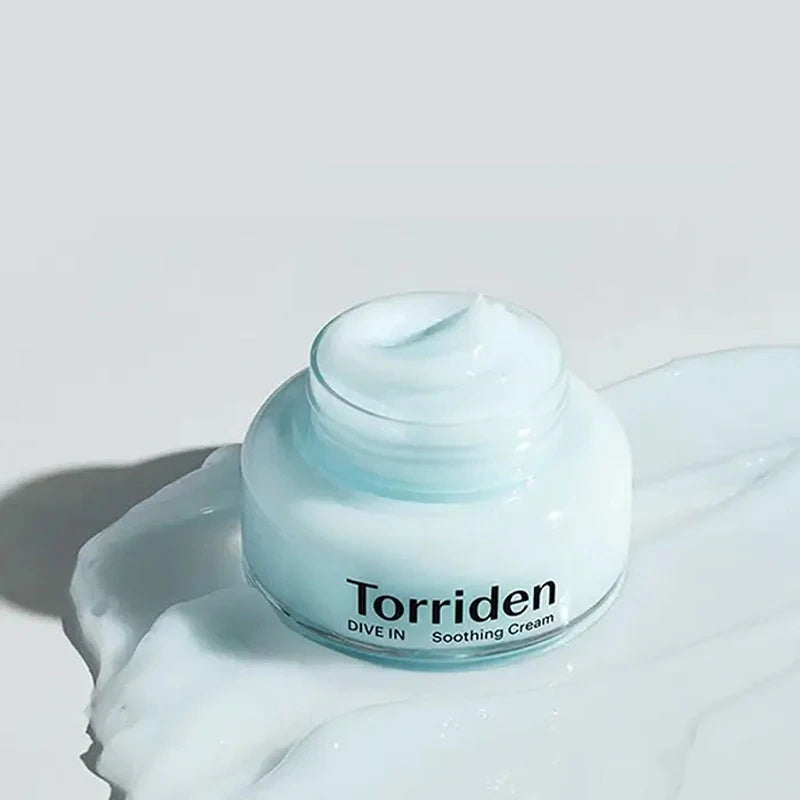 Torriden DIVE-IN Crema Hidratante Calmante con Ácido Hialurónico de Bajo Peso Molecular – Refuerza la Barrera de la Piel 100ml