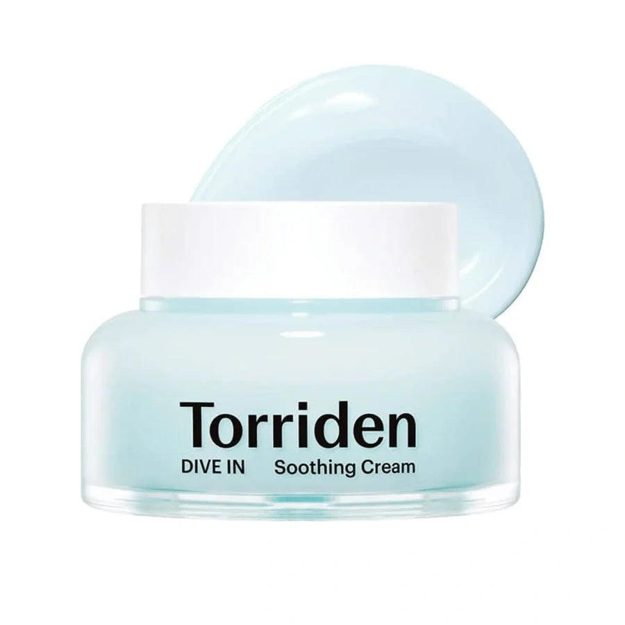 Torriden DIVE-IN Crema Hidratante Calmante con Ácido Hialurónico de Bajo Peso Molecular – Refuerza la Barrera de la Piel 100ml