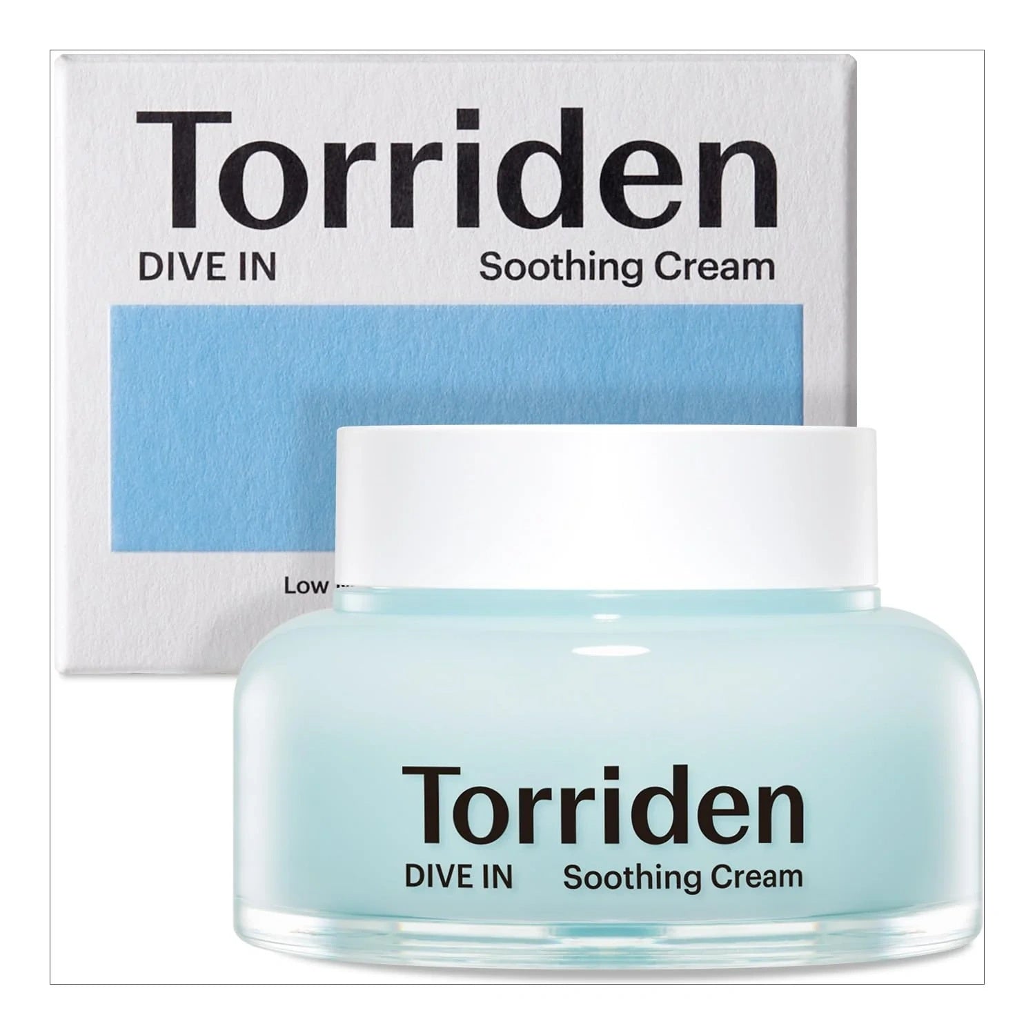 Torriden DIVE-IN Crema Hidratante Calmante con Ácido Hialurónico de Bajo Peso Molecular – Refuerza la Barrera de la Piel 100ml
