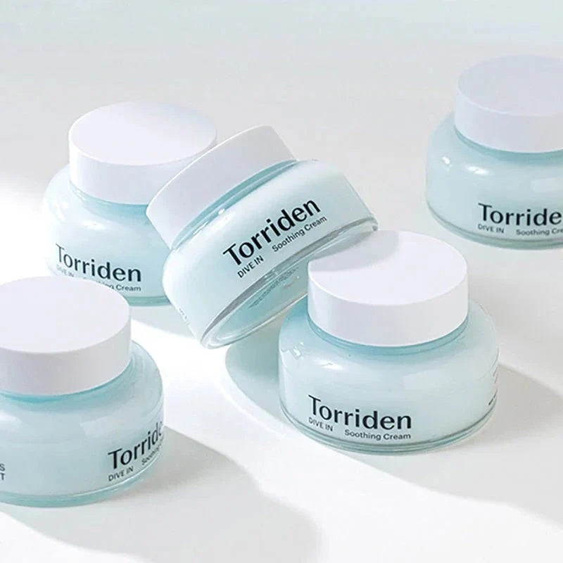 Torriden DIVE-IN Crema Hidratante Calmante con Ácido Hialurónico de Bajo Peso Molecular – Refuerza la Barrera de la Piel 100ml