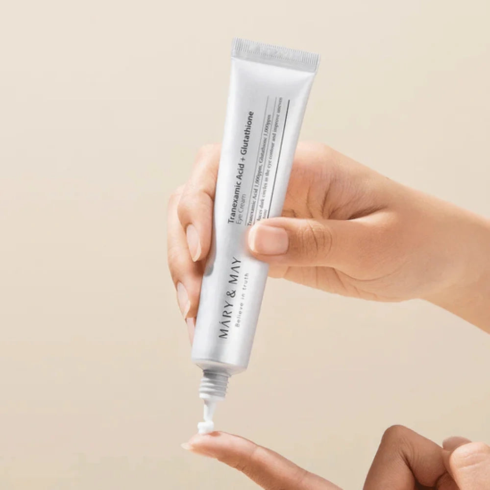 Mary&May – Crema de Ojos con Ácido Tranexámico + Glutatión 30ml – Iluminadora y Antimanchas