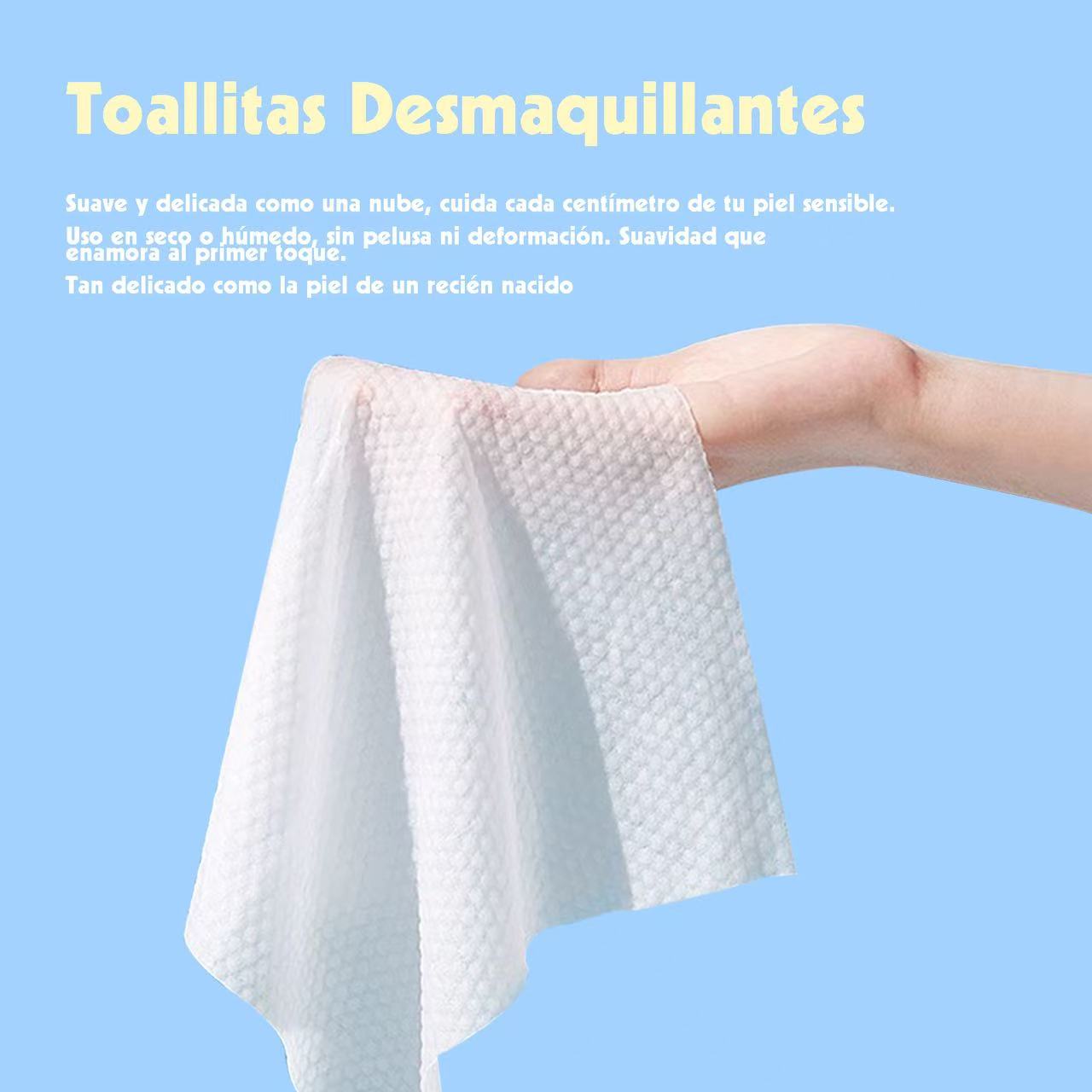 Toallitas Húmedas Multiusos 20x20cm – Paquete de 60 Unidades, Fibra Vegetal Natural, Suaves y Resistentes