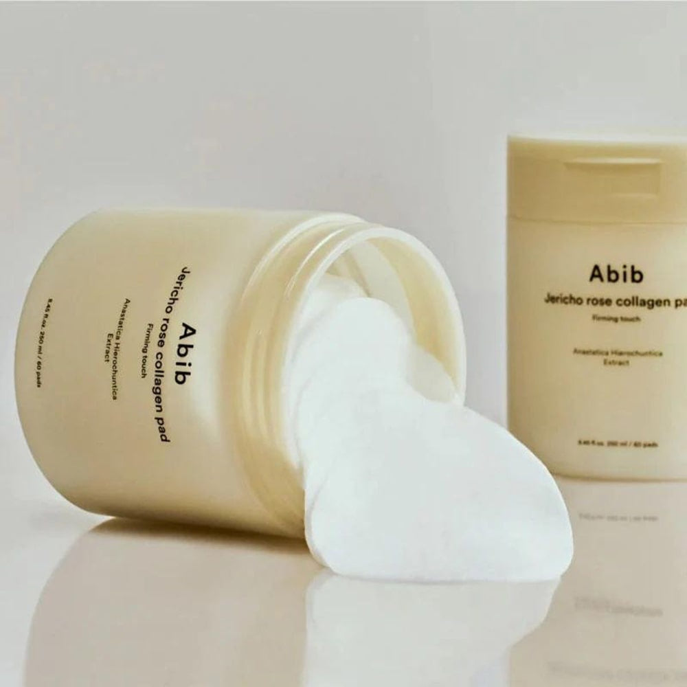 Abib – Jericho Rose Collagen Pad Firming Touch 60 uds – Discos Faciales Tonificantes con Colágeno