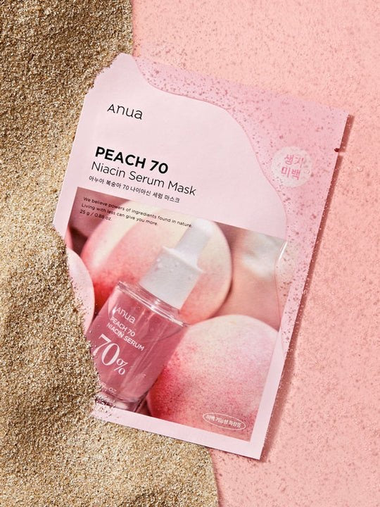 ANUA – Mascarilla Iluminadora con Melocotón 70% + Niacinamida – 25ml (1 ud.)
