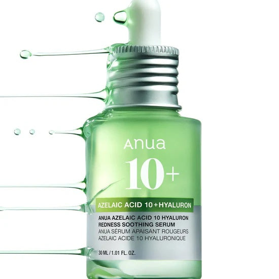 ANUA – Sérum Calmante con Ácido Azelaico 10% + Ácido Hialurónico – Reducción de Rojeces e Imperfecciones (30ml)
