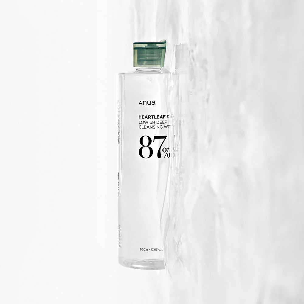 Anua – Agua Limpiadora Heartleaf Low pH 500ml – Desmaquillante Suave y Calmante