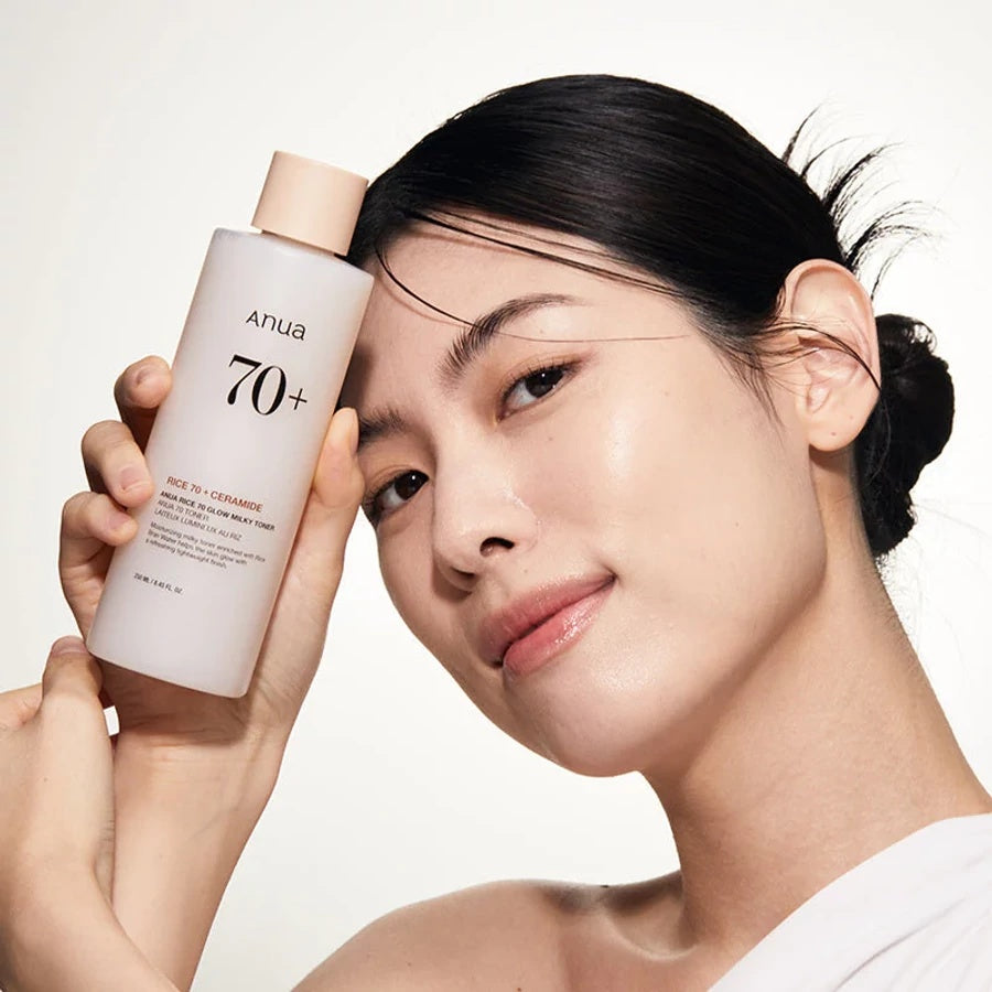 Anua - Tónico Facial con Arroz y Niacinamida Rice 70 Glow Milky Toner Mini