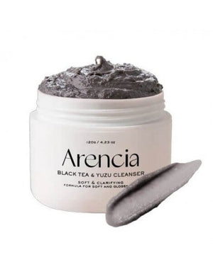 Arencia – Limpiador Facial Black Tea Rice Mochi 120g – Espuma Cremosa con Té Negro y Arroz