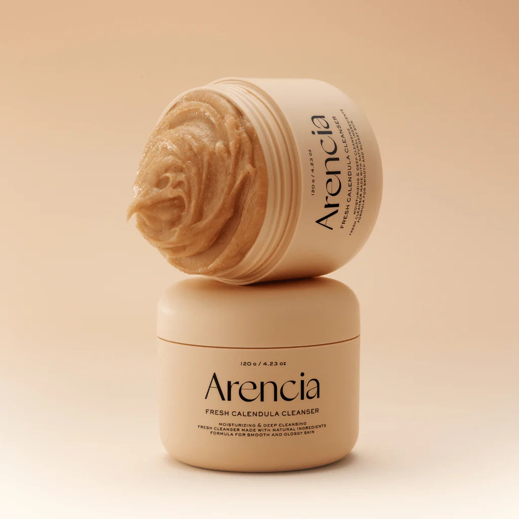 Arencia – Limpiador Facial Fresh Calendula Mochi 120g – Espuma Suave Calmante con Caléndula