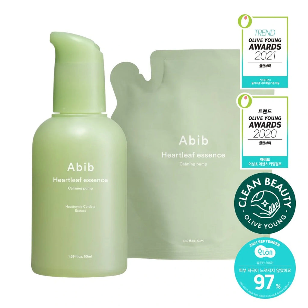 Abib – Heartleaf Essence Calming Pump 50ml – Esencia Calmante con Houttuynia Cordata