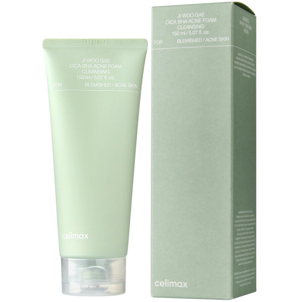Celimax Cica BHA Acne Foam Cleanser 150ml | Limpiador Facial Anti-Acné y Poros