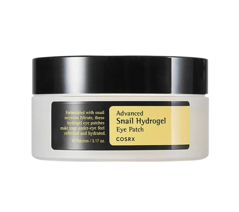 COSRX – Advanced Snail Hydrogel Eye Patch (60 Parches) – Hidratación y Reparación para el Contorno de Ojos