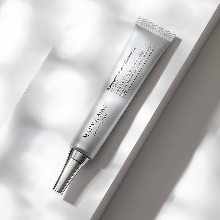 Mary&May – Crema de Ojos con Ácido Tranexámico + Glutatión 30ml – Iluminadora y Antimanchas