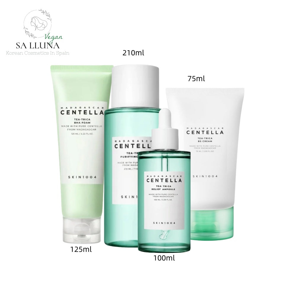 SKIN1004 Rutina Antiacné Tea-Trica para Piel Mixta-Grasa – Limpieza, Equilibrio y Cuidado Calmante