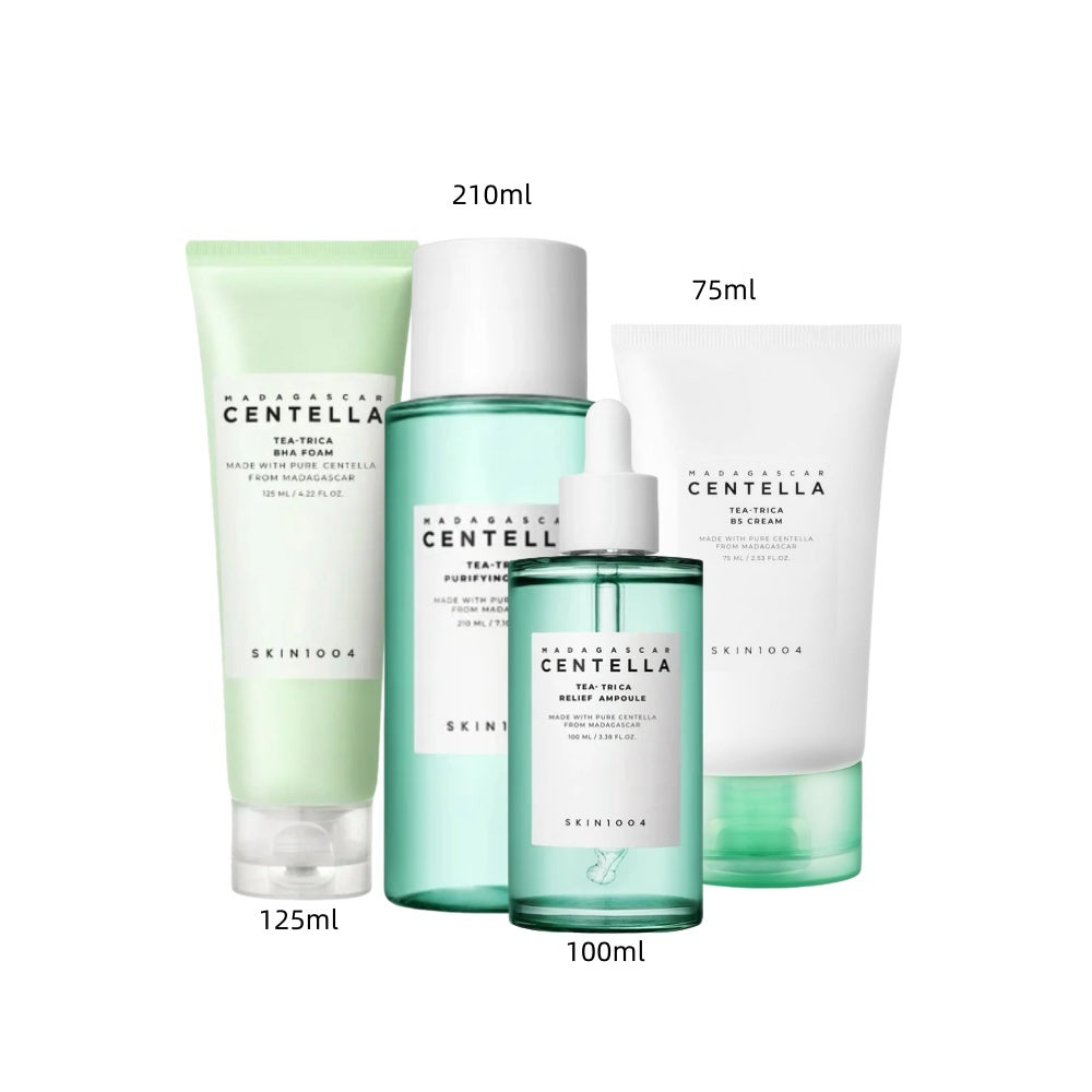 SKIN1004 Rutina Antiacné Tea-Trica para Piel Mixta-Grasa – Limpieza, Equilibrio y Cuidado Calmante