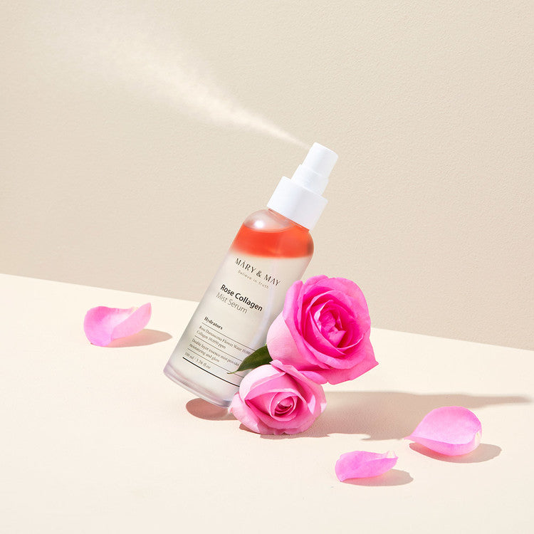 🌹 Mary & May – Rose Collagen Mist Serum