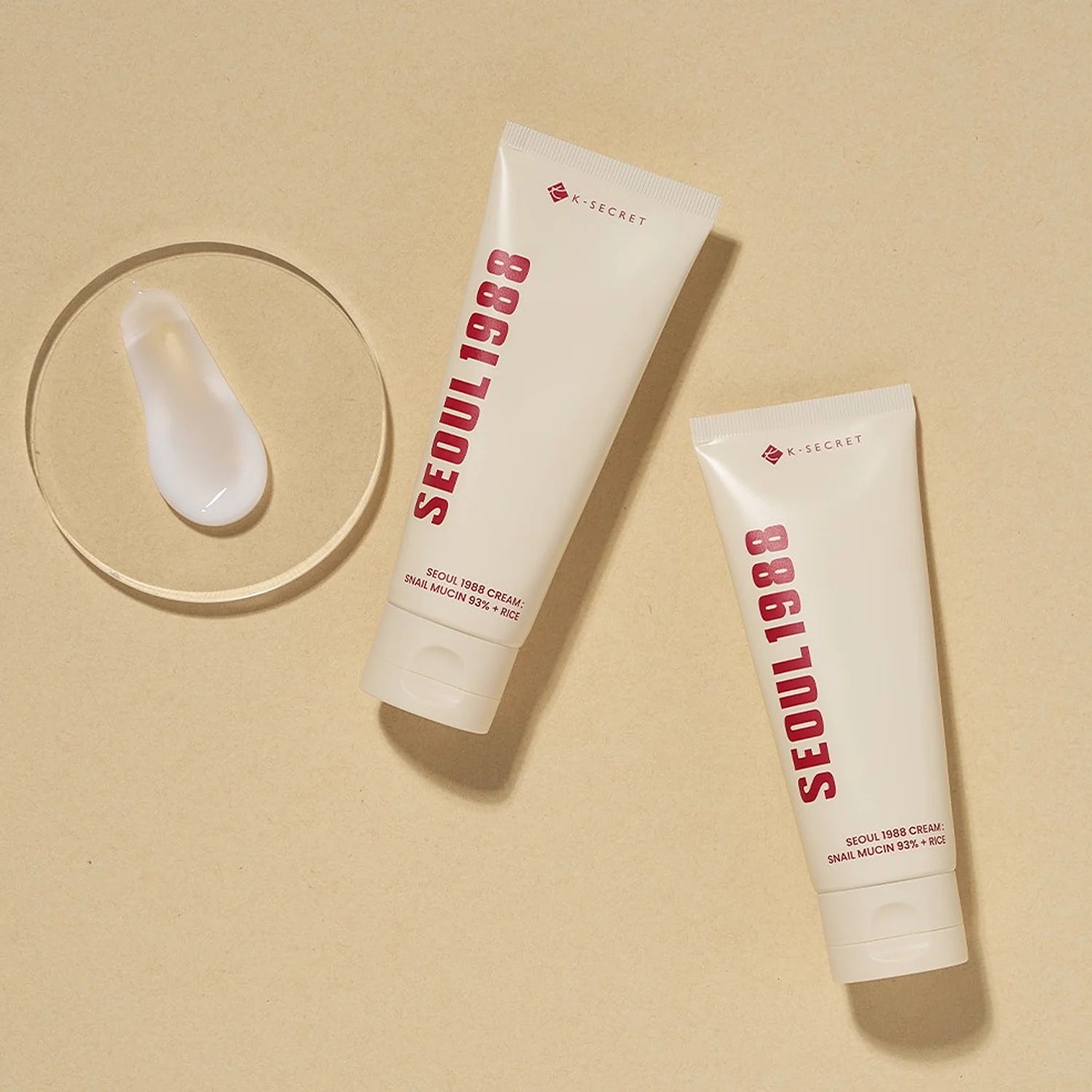 K-SECRET – SEOUL 1988 Crema Facial con 93% Mucina de Caracol + Arroz Fermentado 100ml – Hidratación y Reparación Intensiva