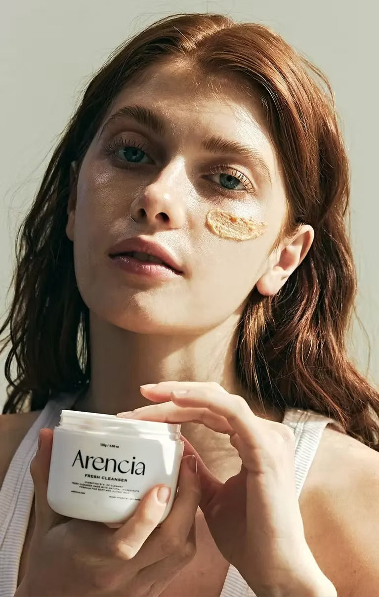 Arencia – Limpiador Facial Fresh Calendula Mochi 120g – Espuma Suave Calmante con Caléndula