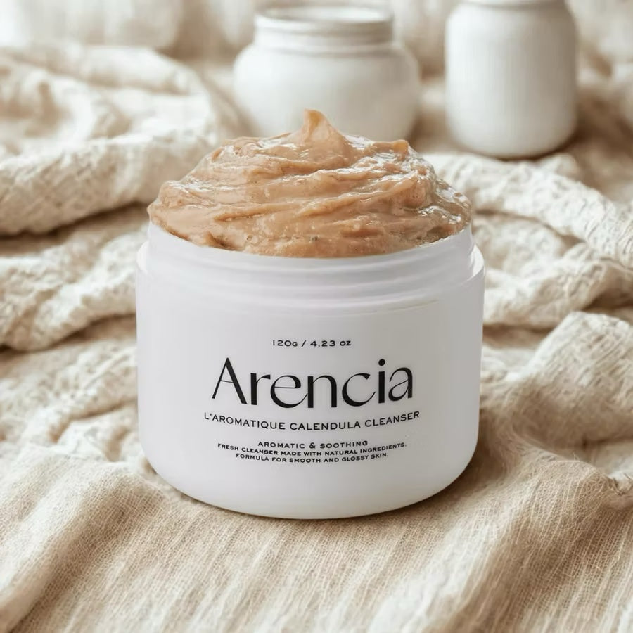 Arencia – Limpiador Facial Fresh Calendula Mochi 120g – Espuma Suave Calmante con Caléndula