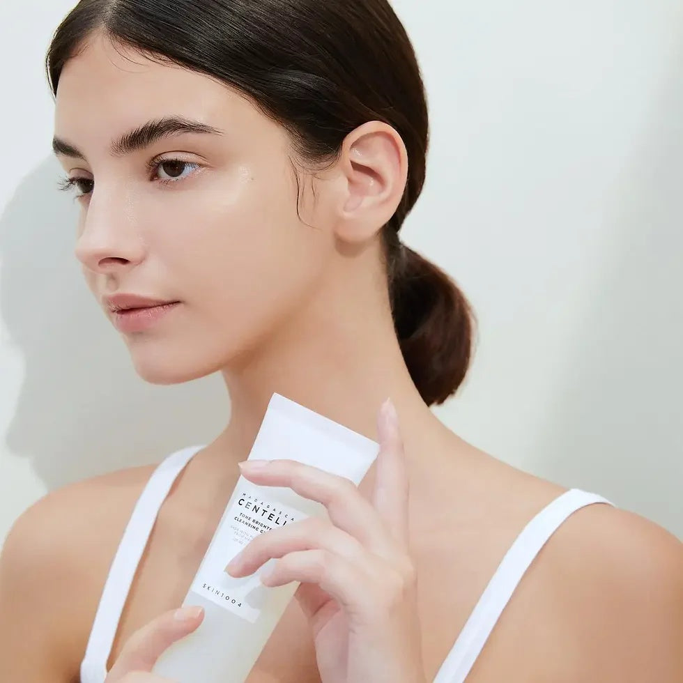 SKIN1004 - Rutina Iluminadora con Centella de Madagascar 🌟 Limpieza + Tónico + Serum + Crema | Para Piel Opaca y Manchas | Vegano · Sin Parabenos