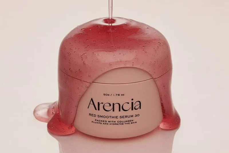 Arencia Overnight Red Smoothie Face Mask Serum Glowing & Soothing 30 ml – Sérum Nocturno Iluminador y Calmante