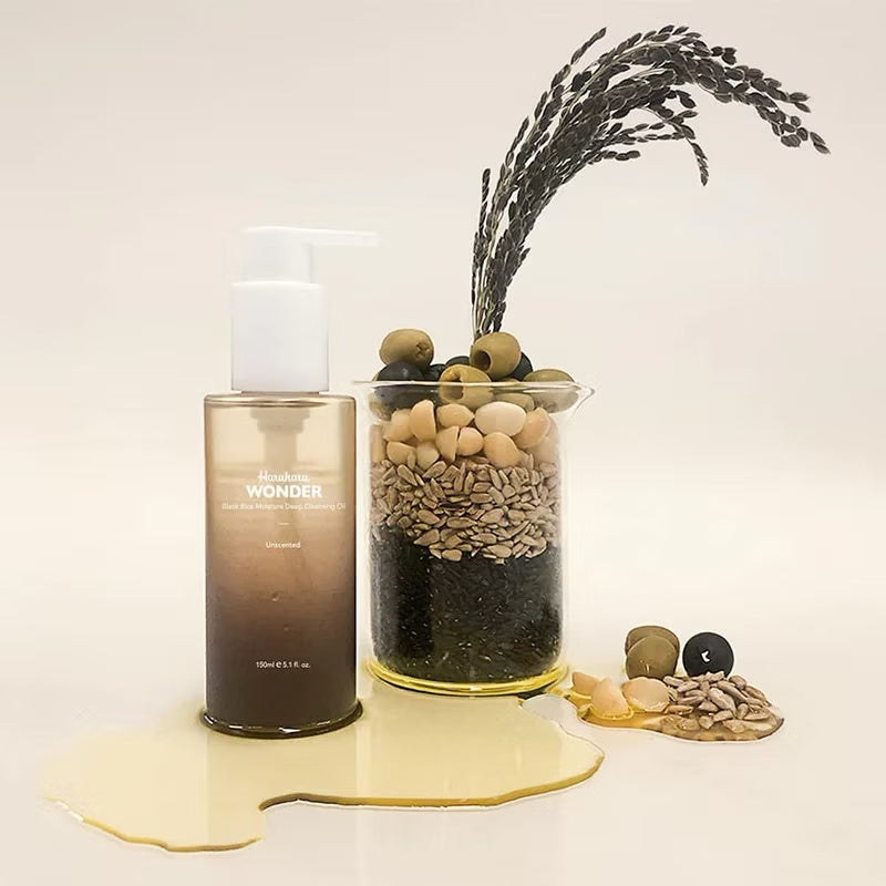 Haruharu Wonder – Aceite Limpiador Profundo con Arroz Negro Fermentado | Desmaquillante e Hidratante (150 ml)