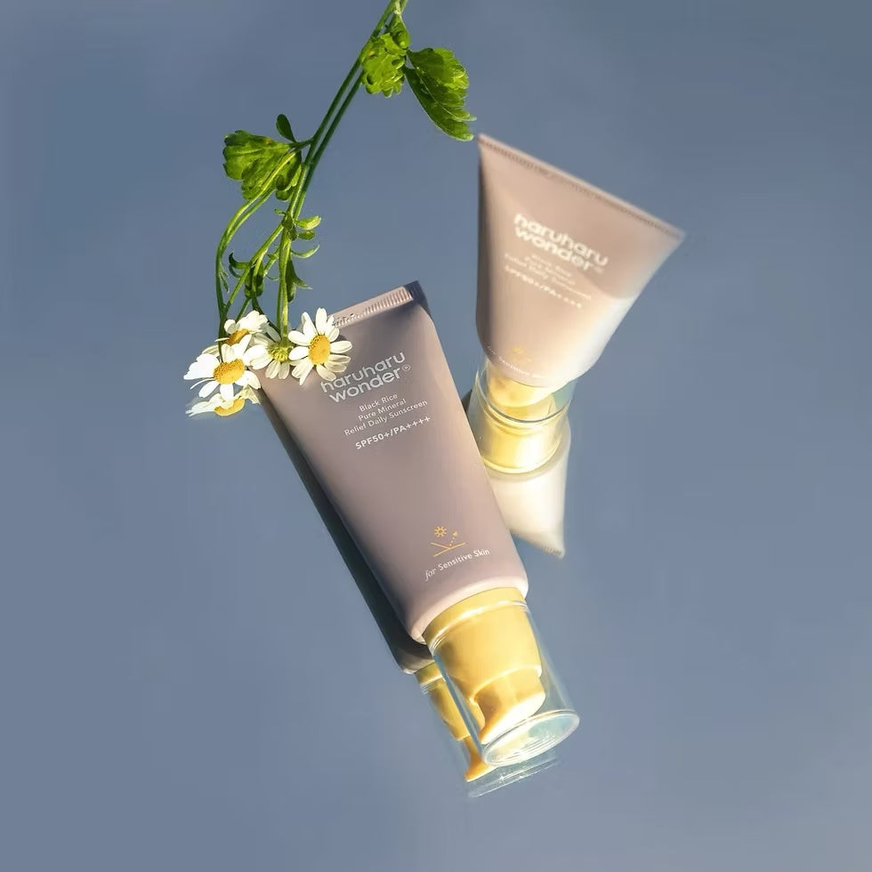 Haruharu Wonder – Protector Solar Mineral de Arroz Negro SPF50+ PA++++ (50 ml) – Protección Diaria y Calma para la Piel