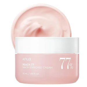 Anua – Crema Enriquecida con 77% de Extracto de Melocotón y Niacinamida | Hidratante e Iluminadora (50 ml)