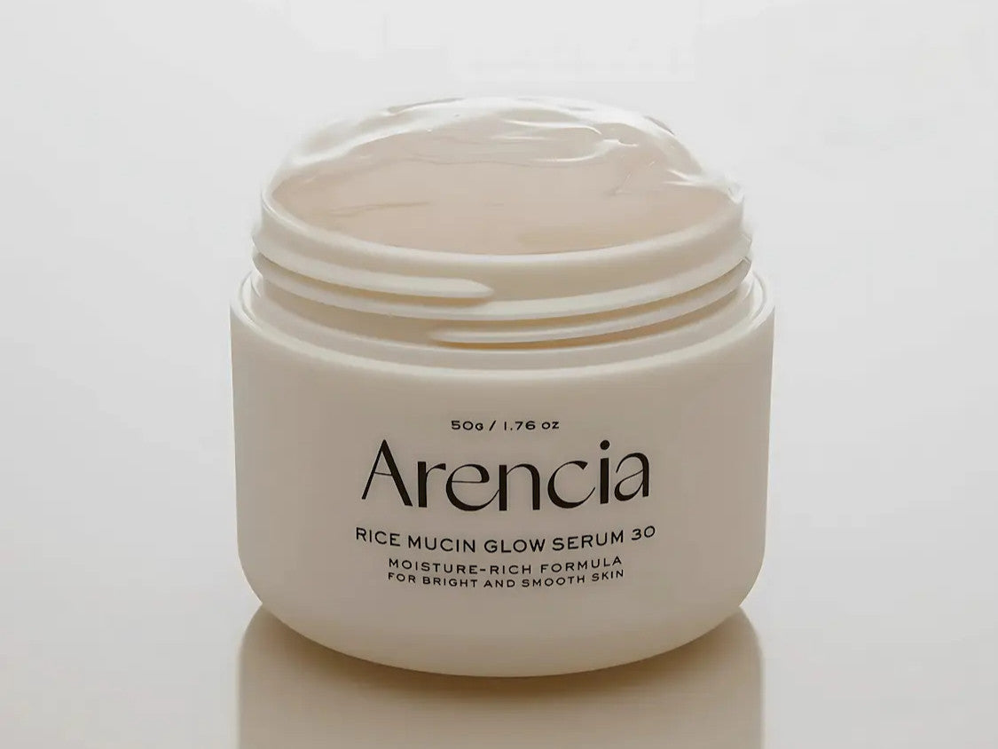 Arencia Rice Mucin Overnight Glow Face Mask Serum 30 ml (1.76 oz) – Sérum Nocturno Iluminador