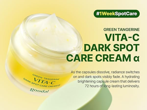 Goodal – Green Tangerine Vita-C Dark Spot Care Cream Alpha (50 ml) Crema Iluminadora Anti-Manchas con Vitamina C
