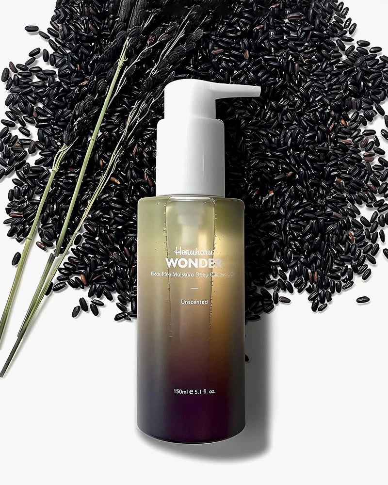 Haruharu Wonder – Aceite Limpiador Profundo con Arroz Negro Fermentado | Desmaquillante e Hidratante (150 ml)