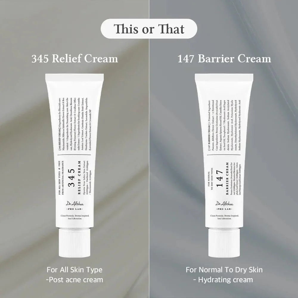Dr. Althea 345 Relief Cream – Crema Calmante e Hidratante 50 ml | Alivio Intensivo para Piel Sensible e Irritada
