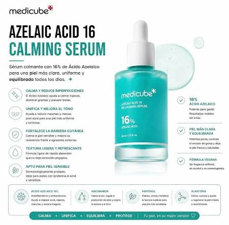Medicube Azelaic Acid 16 BB Soothing Serum 30ml – Sérum con Ácido Azelaico 16% para Imperfecciones, Rojeces y Poros
