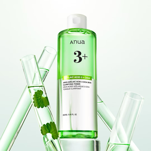ANUA – Azelaic Acid 3 Cica Skin Clarifying Toner | Tónico Calmante y Regulador del Sebo