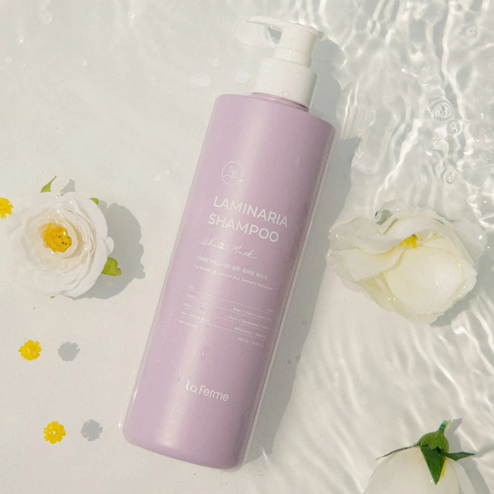Laferme Laminaria Shampoo Lila  con Ingredientes Orgánicos – Champú Nutritivo y Fortalecedor