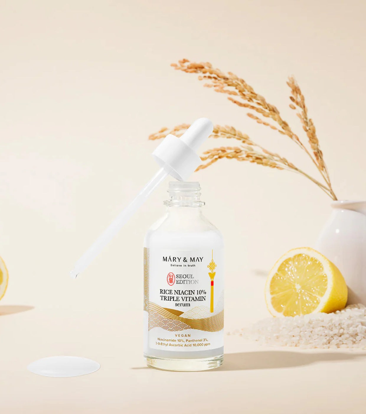 Mary & May – Rice Niacin 10% Triple Vitamin Serum (Seoul Edition)