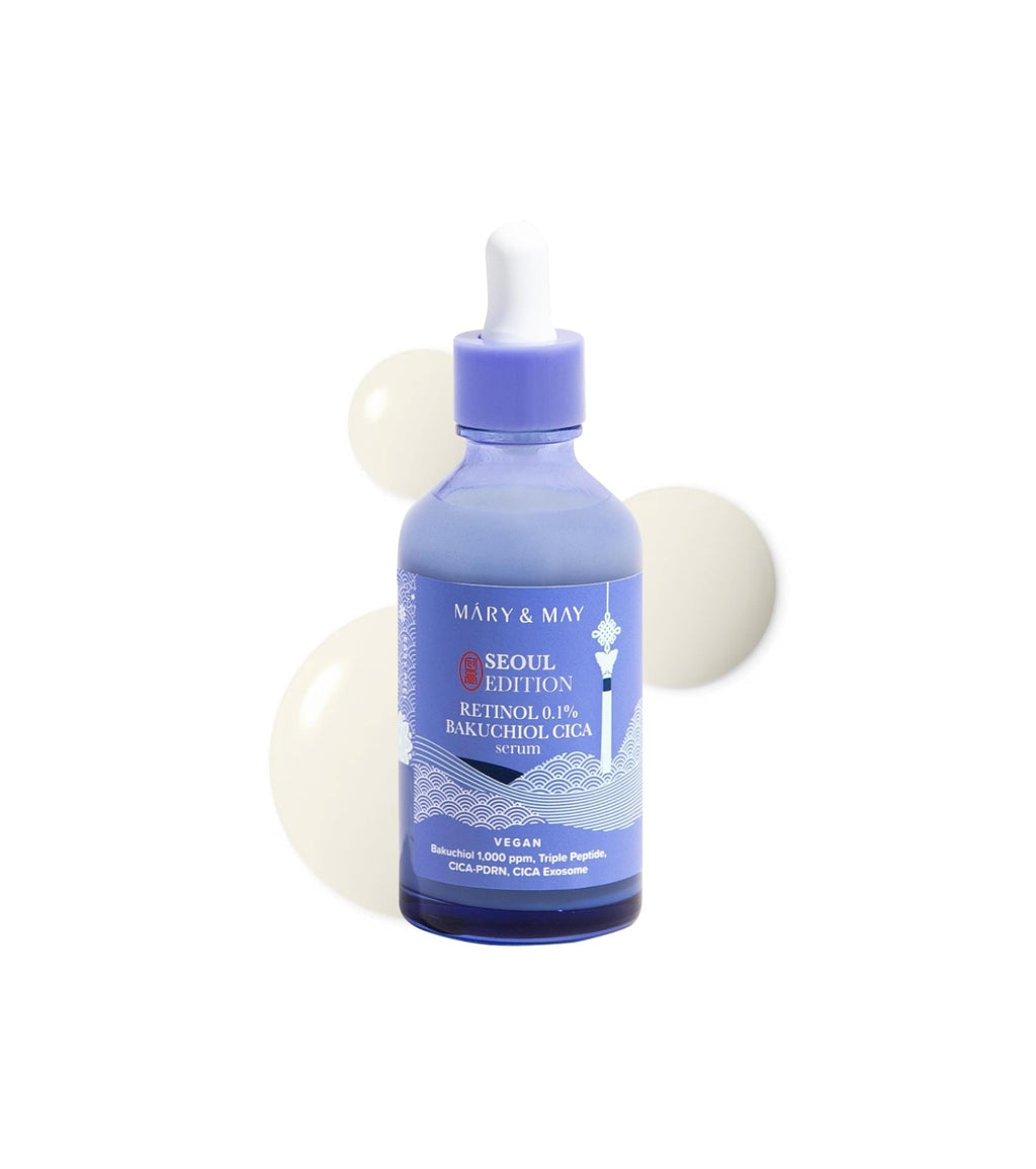 Mary & May – Retinol 0.1% Bakuchiol Cica Serum (Seoul Edition)