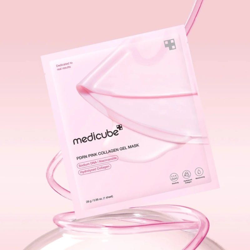 Mascarilla en Gel de Colágeno Rosa con PDRN – Hidratación, Regeneración y Luminosidad