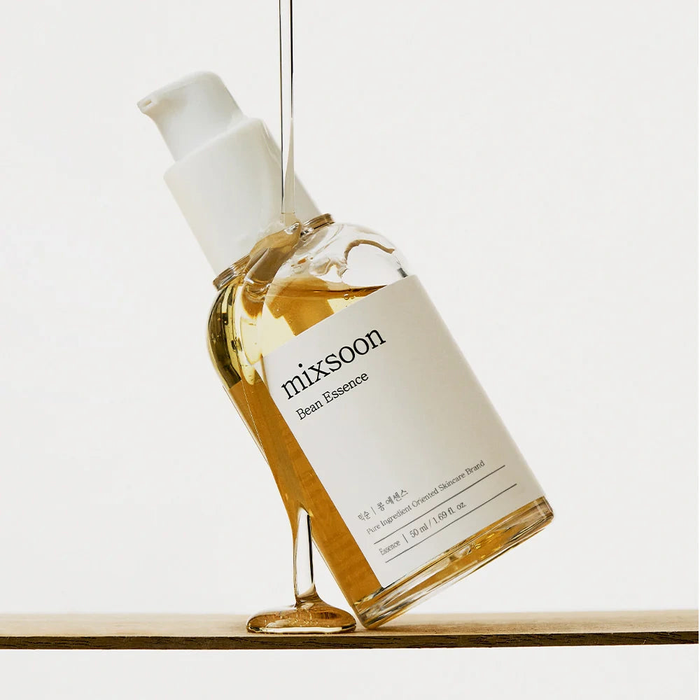 Mixsoon Bean Essence –30ml / 50ml / 100ml  Esencia Fermentada de Soja para Hidratación Profunda y Renovación Celular
