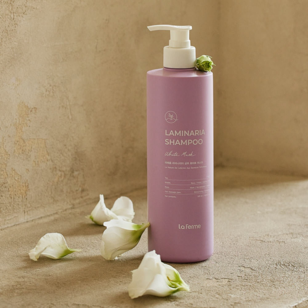 Laferme Laminaria Shampoo Lila  con Ingredientes Orgánicos – Champú Nutritivo y Fortalecedor