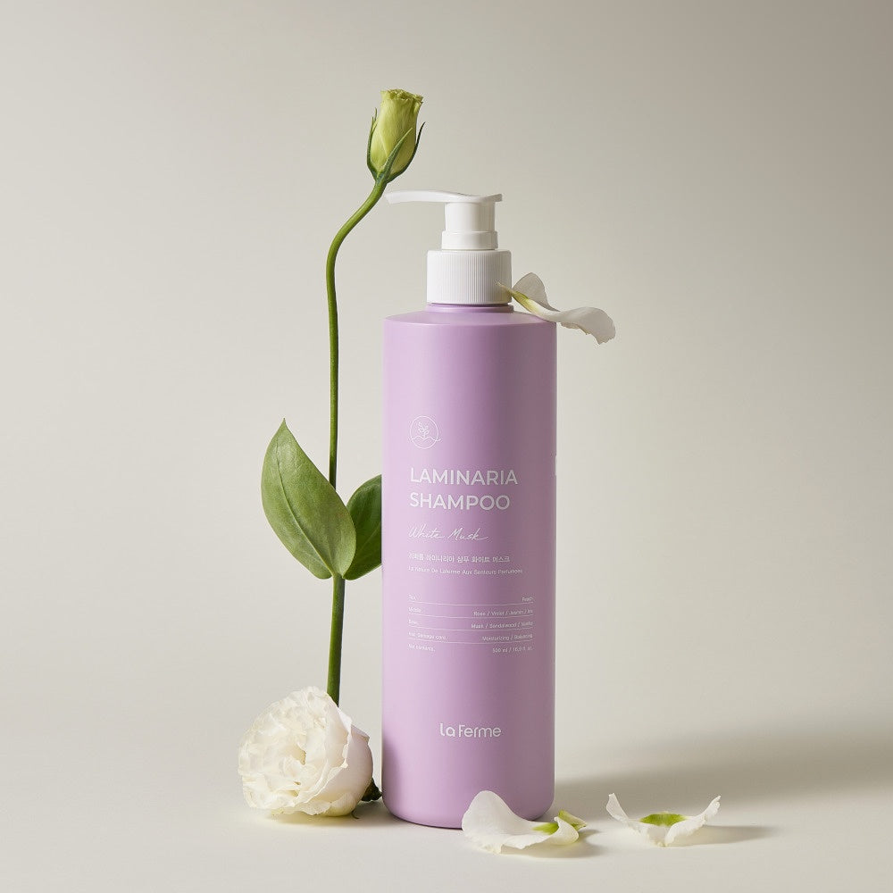 Laferme Laminaria Shampoo Lila  con Ingredientes Orgánicos – Champú Nutritivo y Fortalecedor