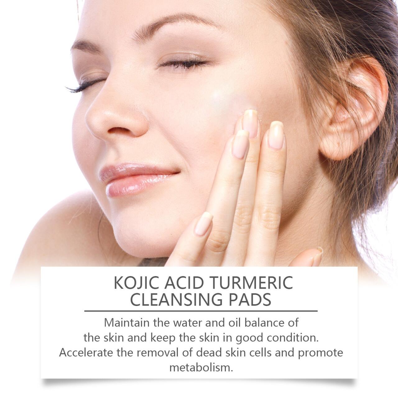 Almohadillas Limpiadoras con Ácido Kójico y Turmeric – Ilumina y Revitaliza tu Piel