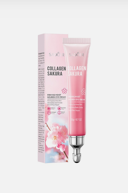 Contorno de Ojos Sakura Colágeno Reafirmante (20g) – Hidratación y Juventud para tu Mirada