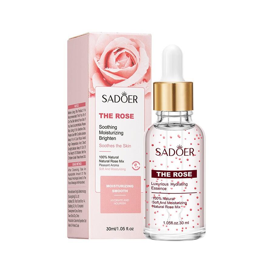 Esencia Facial Hidratante 100% Natural con Extracto de Rosa (30ml)