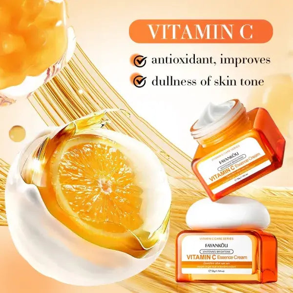 Crema Facial Blanqueadora e Iluminadora con Vitamina C (50g)