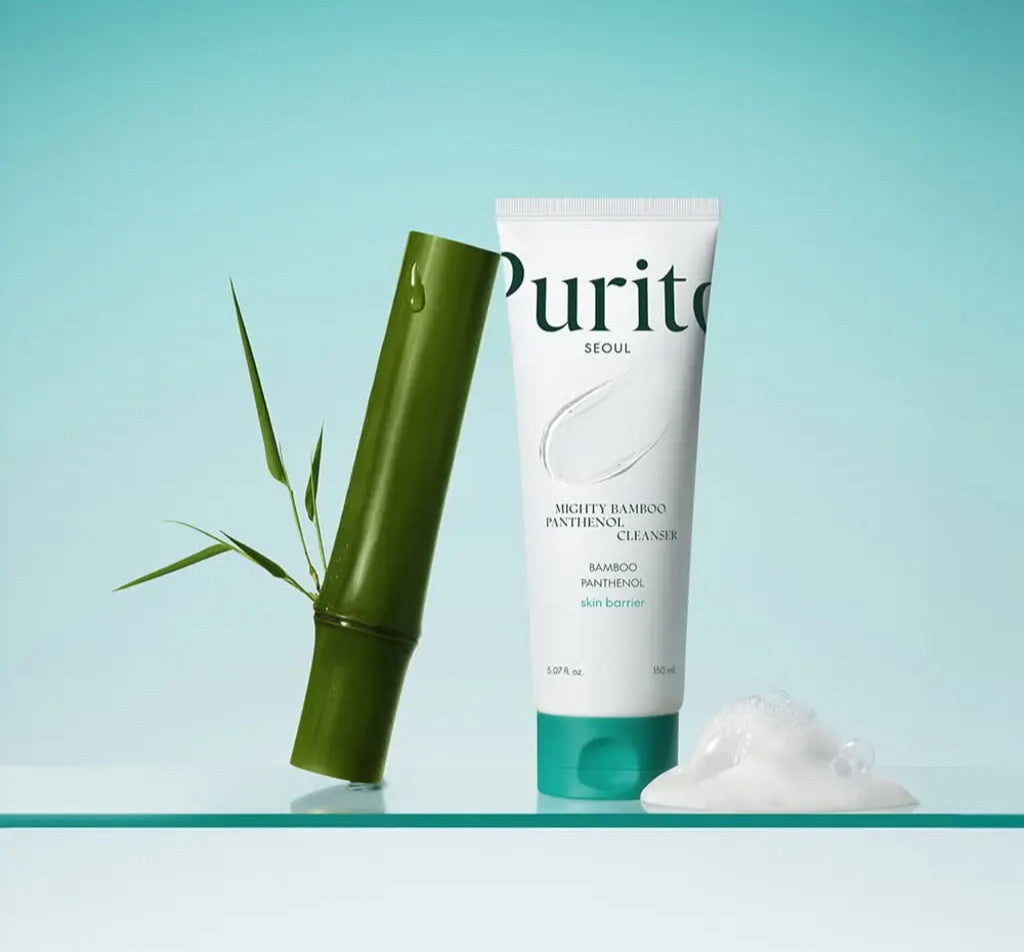Purito Mighty Bamboo Panthenol Cleanser 150ml | Limpiador Facial Suave e Hidratante